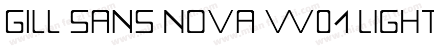 Gill Sans Nova W01 Light字体转换